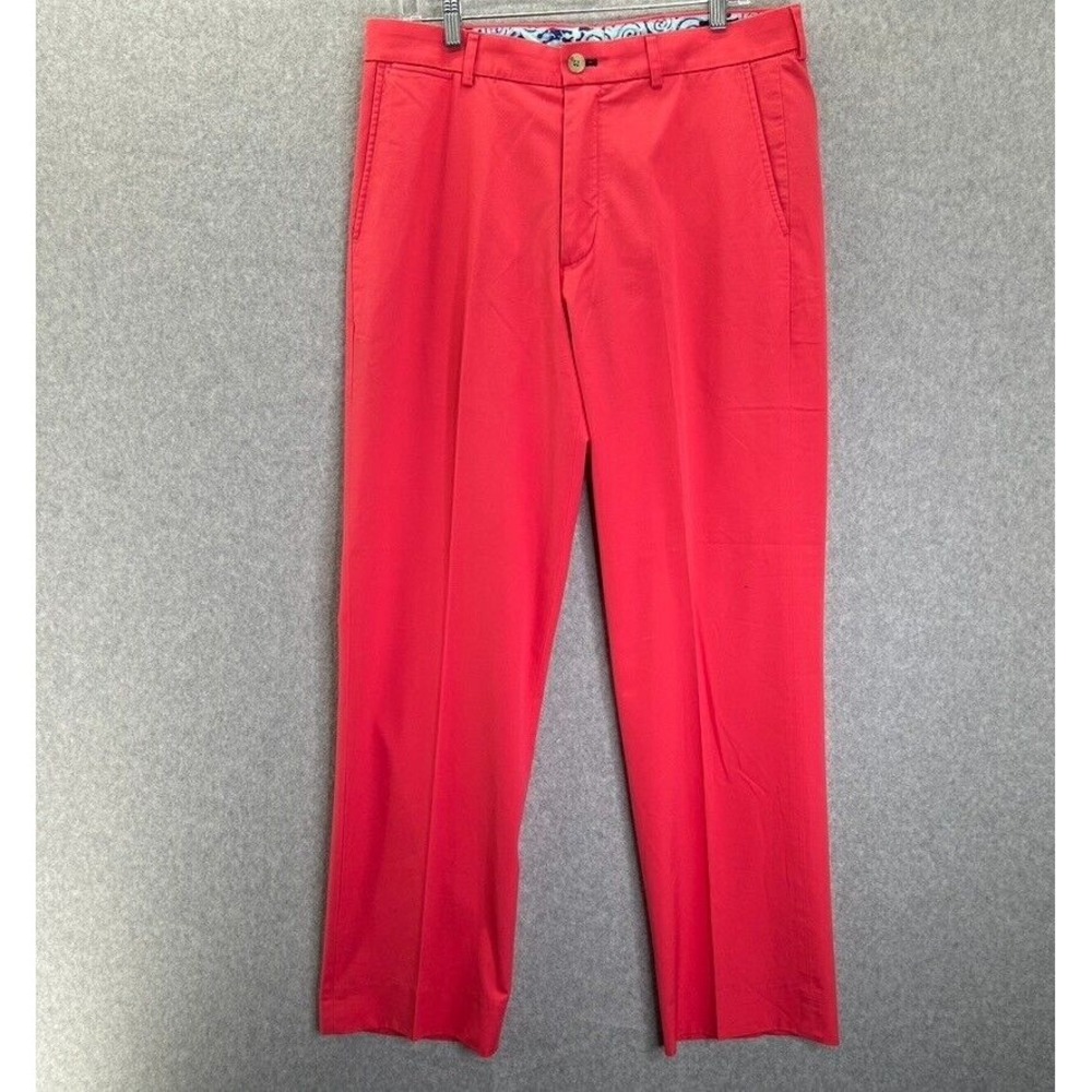 NWT Mens Lilly Pulitzer Palm Beach Size 34 x 31 Phipps Pants Watermelon Hot Pink